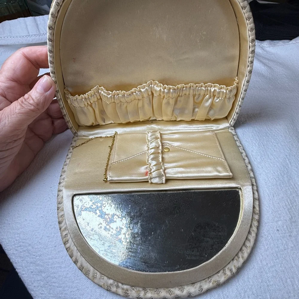 Old Hollywood Glam VTG Frame Handbag Luxury Statement Purse Rhinestone Clasp
